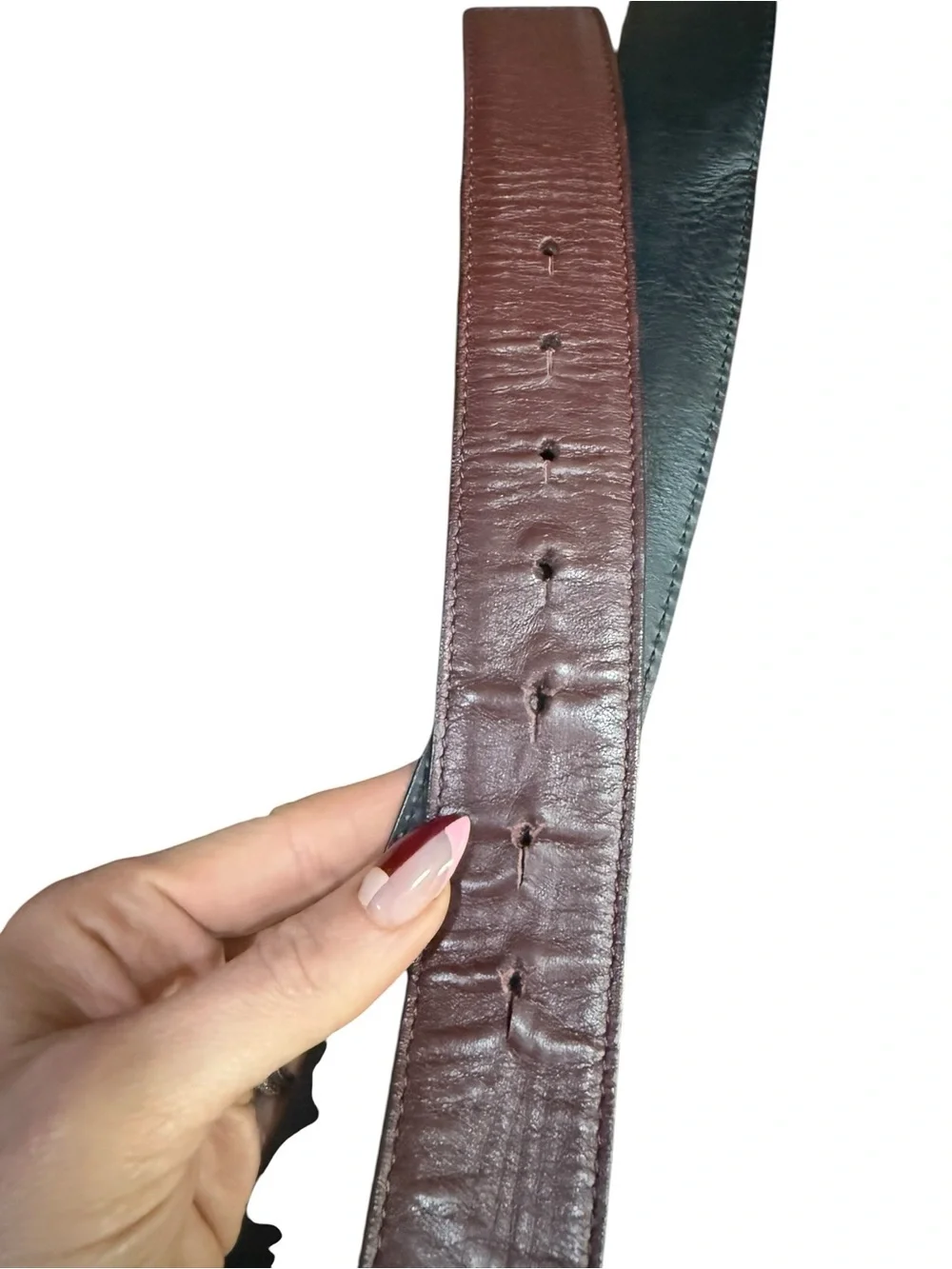 Vintage Gianni Versace Medusa Leather Belt Brown Gold Greek Key Buckle